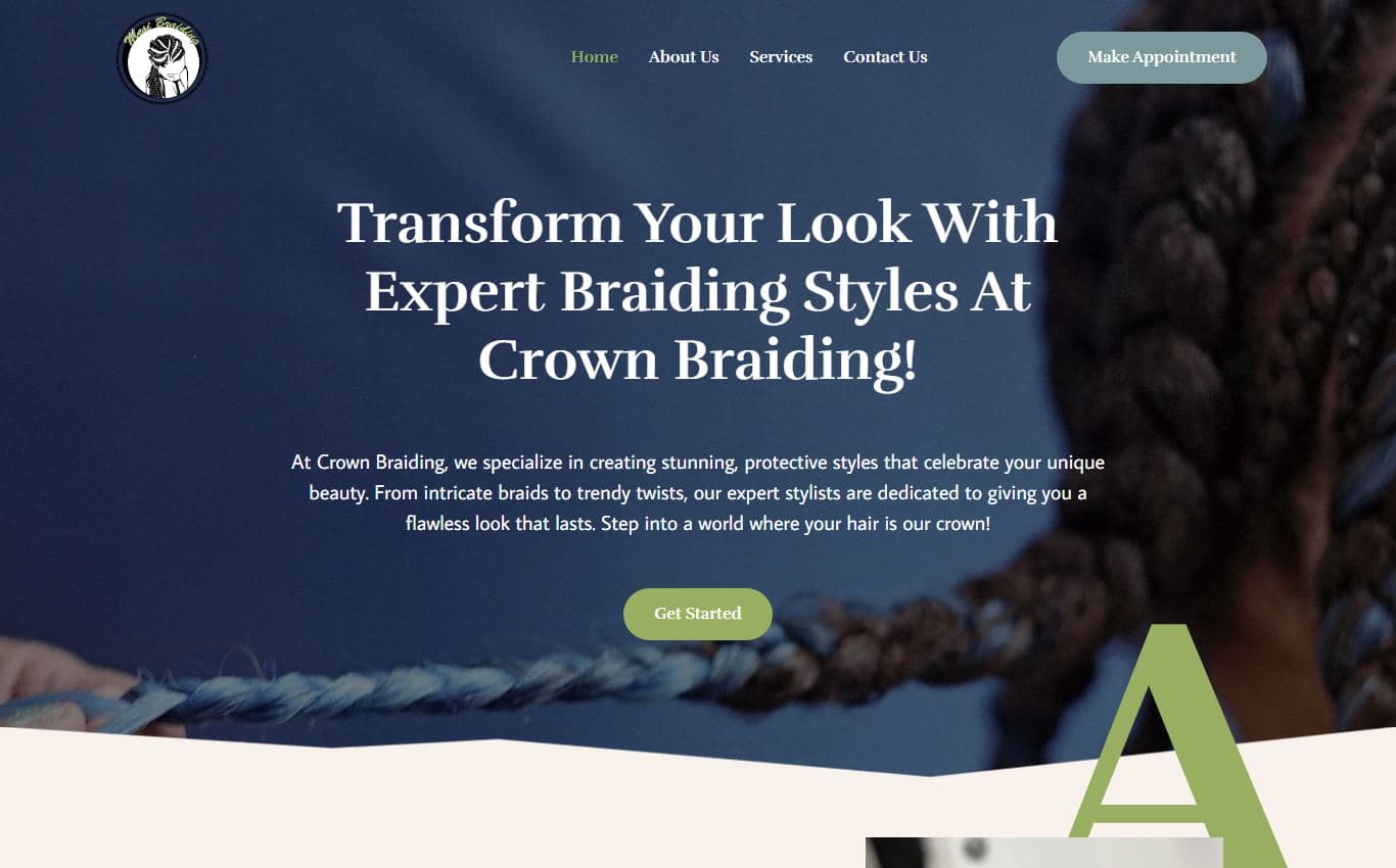 Screenshot of Crown Braiding