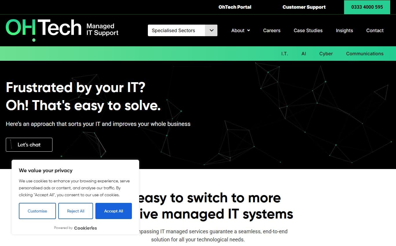 Screenshot of Ohtech