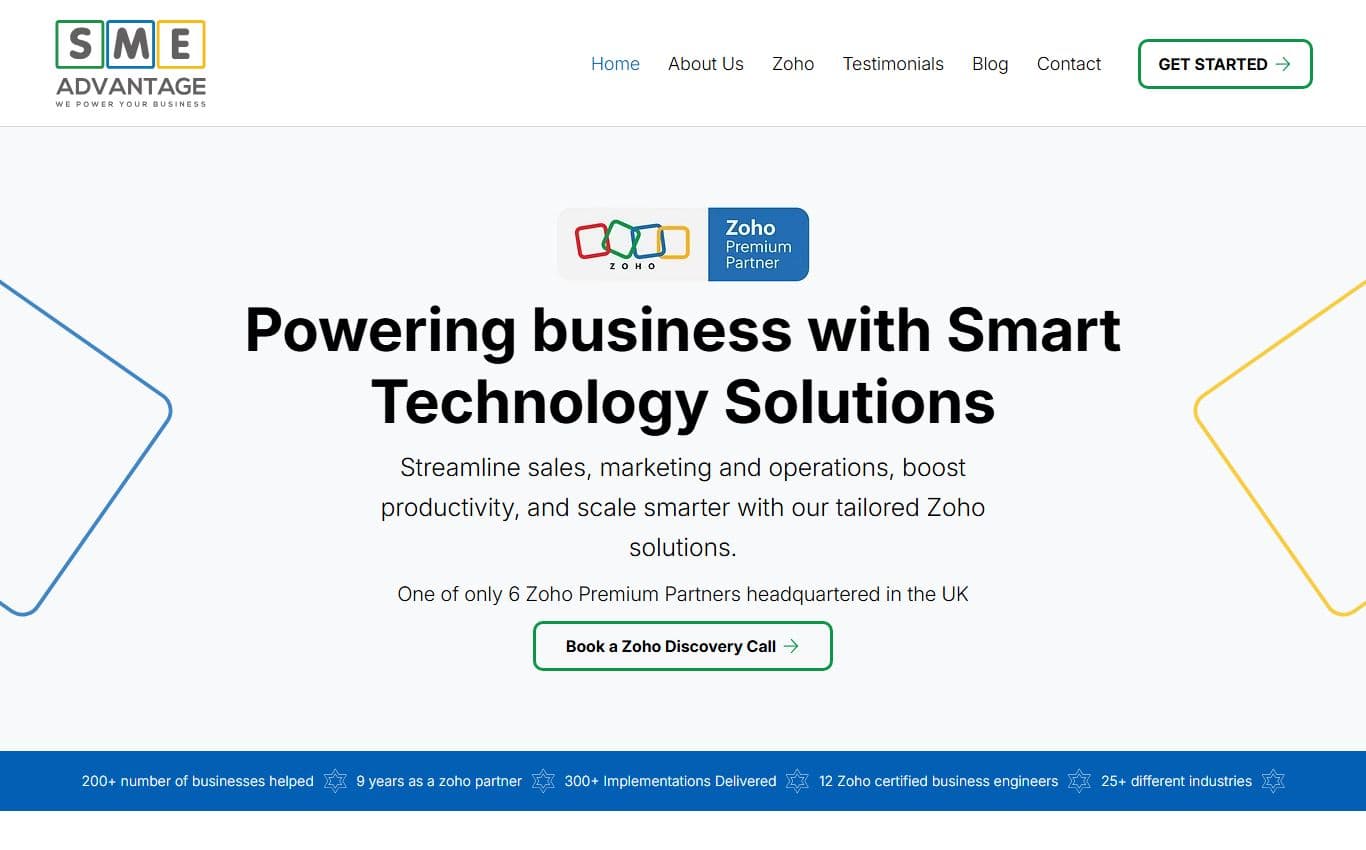 Screenshot of SME Advantage